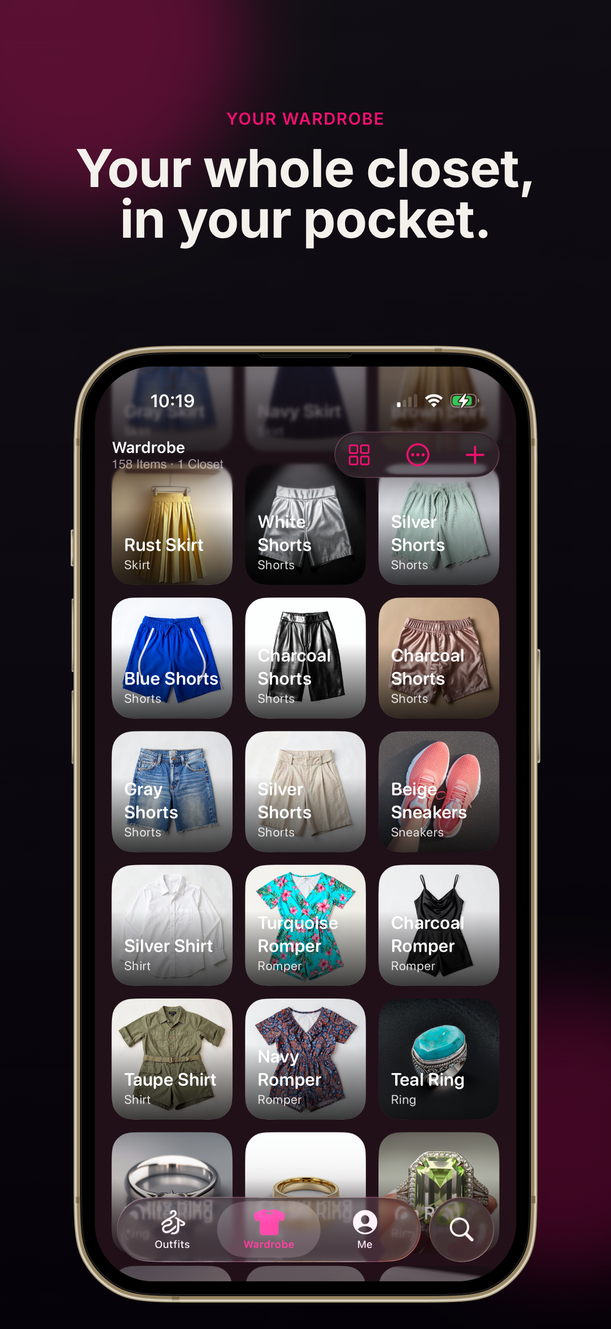 Your whole closet, catalogued in your pocket