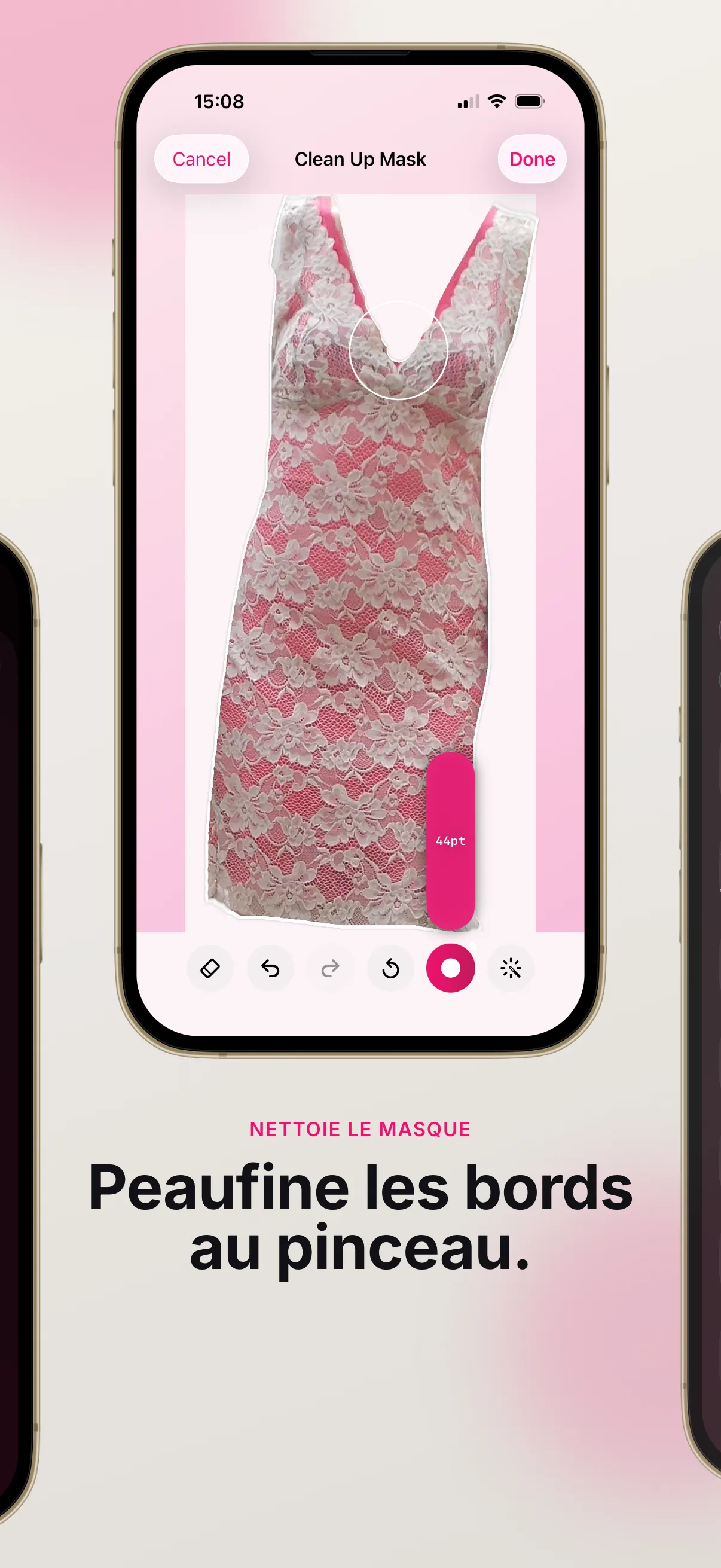 Affinez les découpes de vêtements avec l'éditeur de masques